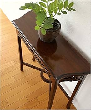 Amazon｜コンソールテーブル 無垢 アンティーク風 電話台